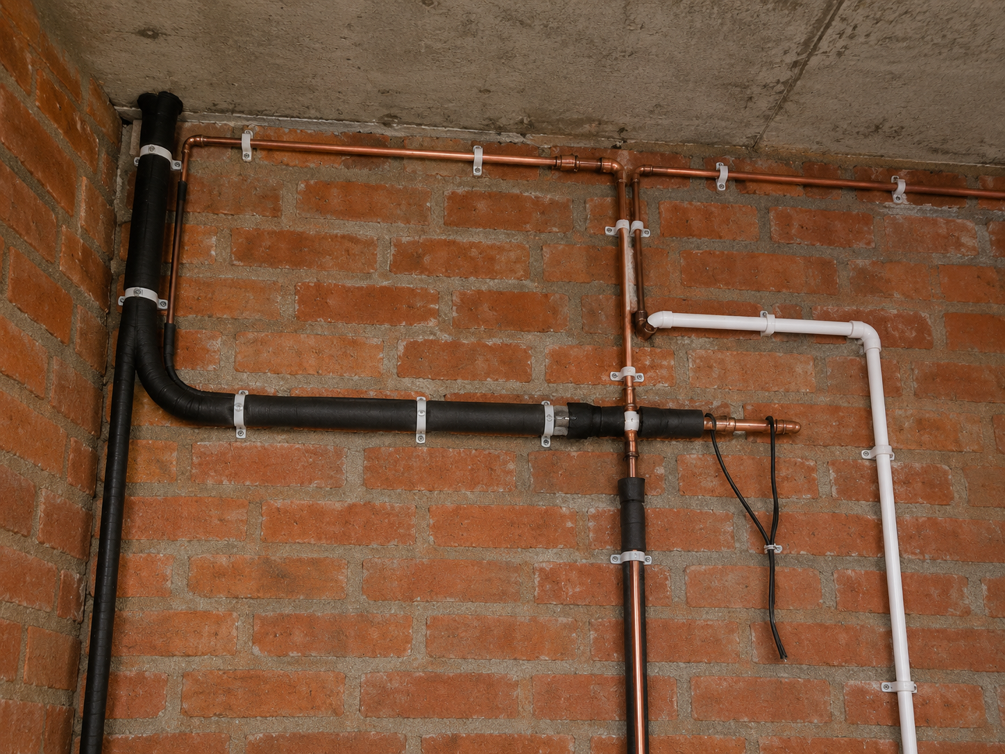 AC Copper Pipe Insulation Work